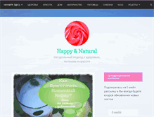 Tablet Screenshot of happyandnatural.com